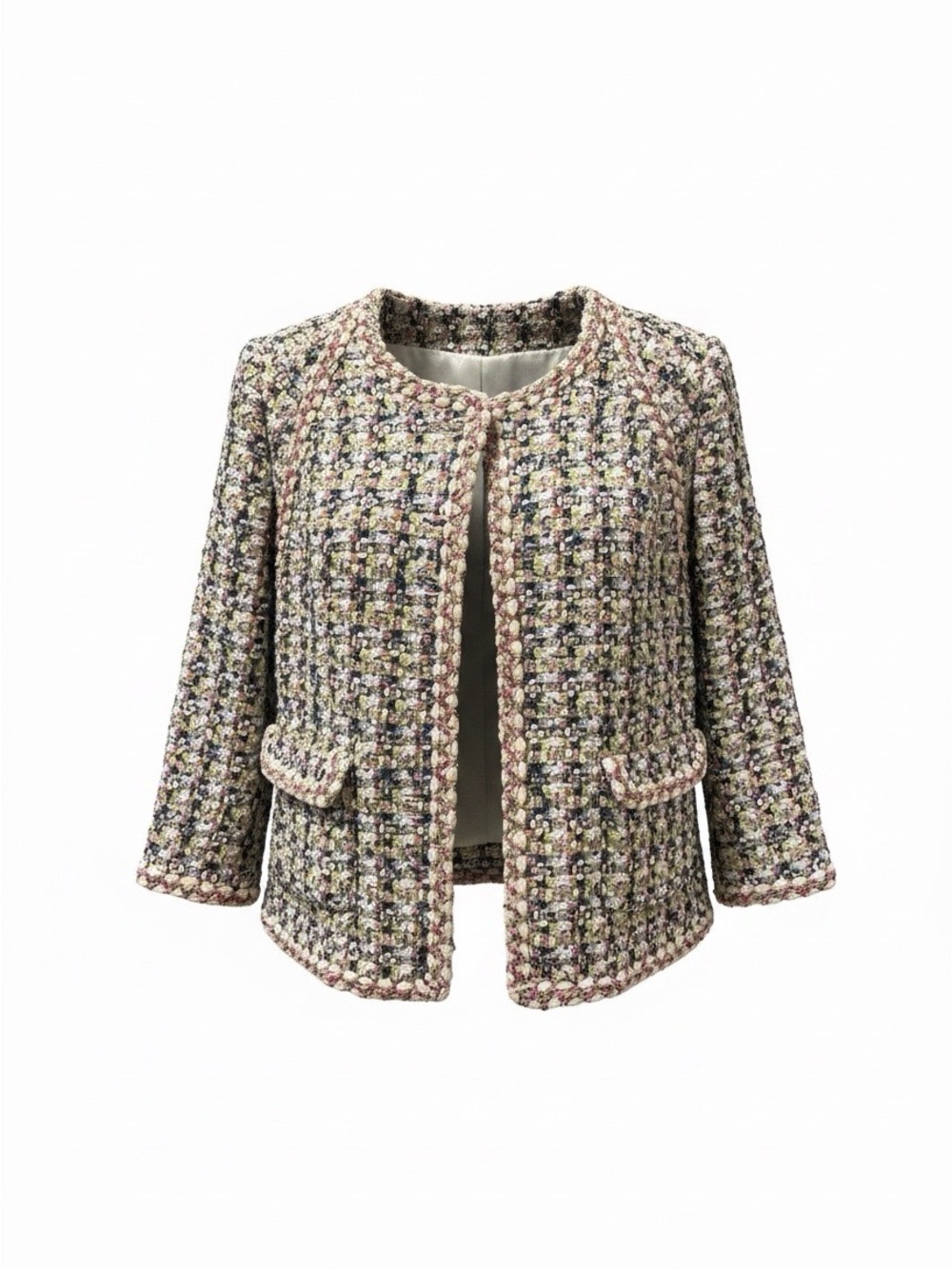 CHANEL Multicolor Tweed Jacket